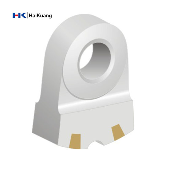 High Manganese Big Tooth Hammer with Tungsten-Titanium Carbide Inserts