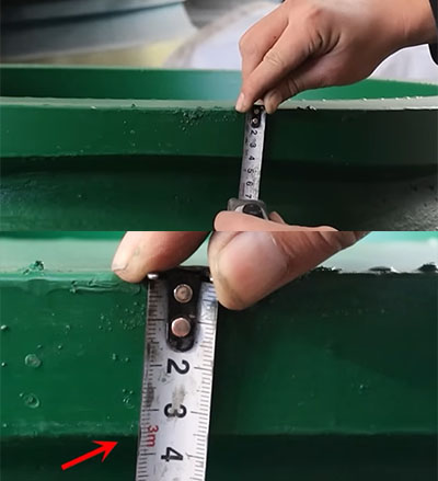 Cone crusher bowl liner angle measurement