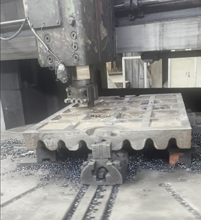 Jaw plate machining after heat treatment at HaiKuang Heavy Industry