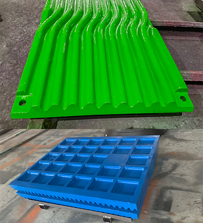 Jaw plate tooth profile for different crushing applications